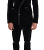 Costume trois pièces slim noir élégant Dolce &amp; Gabbana