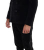 Costume trois pièces slim noir élégant Dolce &amp; Gabbana