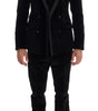 Costume trois pièces slim noir élégant Dolce &amp; Gabbana