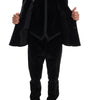 Costume trois pièces slim noir élégant Dolce &amp; Gabbana