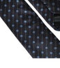 Dolce &amp; Gabbana Black Blue Polka Dot Silk Adjustable Men Tie