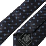 Dolce &amp; Gabbana Black Blue Polka Dot Silk Adjustable Men Tie