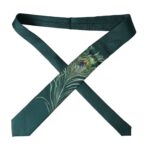 Dolce &amp; Gabbana Green Printed 100% Silk Adjustable Men Tie