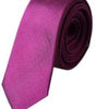 Dolce &amp; Gabbana Purple Solid Satin Silk Adjustable Men Tie