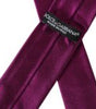 Dolce &amp; Gabbana Purple Solid Satin Silk Adjustable Men Tie