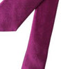 Dolce &amp; Gabbana Purple Solid Satin Silk Adjustable Men Tie