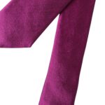 Dolce &amp; Gabbana Purple Solid Satin Silk Adjustable Men Tie