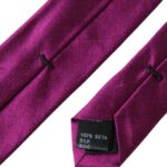 Dolce &amp; Gabbana Purple Solid Satin Silk Adjustable Men Tie