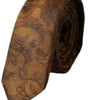 Dolce &amp; Gabbana Brown Floral 100% Silk Adjustable Men Tie