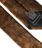 Dolce &amp; Gabbana Brown Floral 100% Silk Adjustable Men Tie