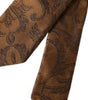 Dolce &amp; Gabbana Brown Floral 100% Silk Adjustable Men Tie