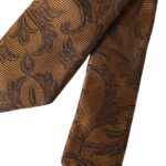 Dolce &amp; Gabbana Brown Floral 100% Silk Adjustable Men Tie