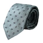 Dolce &amp; Gabbana Green 100% Silk Patterned Adjustable Men Tie