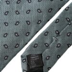 Dolce &amp; Gabbana Green 100% Silk Patterned Adjustable Men Tie
