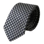 Dolce &amp; Gabbana Black 100% Silk Patterned Adjustable Men Tie
