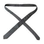 Dolce &amp; Gabbana Black 100% Silk Patterned Adjustable Men Tie