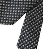 Dolce &amp; Gabbana Black 100% Silk Patterned Adjustable Men Tie