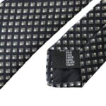 Dolce &amp; Gabbana Black 100% Silk Patterned Adjustable Men Tie