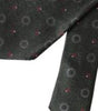 Dolce &amp; Gabbana Dark Gray 100% Silk Fantasy Adjustable Men Tie