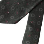 Dolce &amp; Gabbana Dark Gray 100% Silk Fantasy Adjustable Men Tie