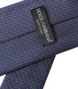 Dolce &amp; Gabbana Navy Blue Silk Patterned Adjustable Men Tie