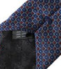 Dolce &amp; Gabbana Navy Blue Silk Patterned Adjustable Men Tie