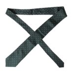 Dolce &amp; Gabbana Green Silk Branded Logo Adjustable Men Tie