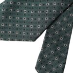 Dolce &amp; Gabbana Green Silk Branded Logo Adjustable Men Tie
