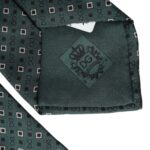 Dolce &amp; Gabbana Green Silk Branded Logo Adjustable Men Tie