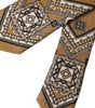 Dolce &amp; Gabbana Yellow 100% Silk Wheel Print Adjustable Men Tie