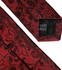 Dolce &amp; Gabbana Red Floral Brocade Silk Adjustable Men Tie