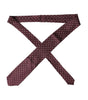 Dolce &amp; Gabbana Maroon Silk Branded Logo Adjustable Men Tie