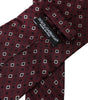 Dolce &amp; Gabbana Maroon Silk Branded Logo Adjustable Men Tie