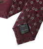 Dolce &amp; Gabbana Maroon Silk Branded Logo Adjustable Men Tie