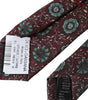 Dolce & Gabbana Maroon Floral 100% Silk Adjustable Men Tie