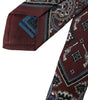 Dolce &amp; Gabbana Bordeaux Printed 100% Silk Adjustable Men Tie