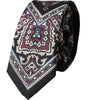 Dolce &amp; Gabbana Black Printed 100% Silk Adjustable Men Tie