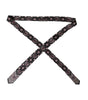 Dolce &amp; Gabbana Black Printed 100% Silk Adjustable Men Tie