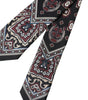 Dolce &amp; Gabbana Black Printed 100% Silk Adjustable Men Tie