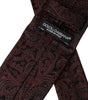 Dolce &amp; Gabbana Bordeaux Patterned Silk Adjustable Men Tie