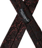 Dolce &amp; Gabbana Maroon Floral Fantasy Silk Adjustable Men Tie