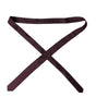 Dolce &amp; Gabbana Bordeaux Solid 100% Silk Adjustable Men Tie