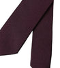 Dolce &amp; Gabbana Bordeaux Solid 100% Silk Adjustable Men Tie