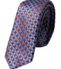 Dolce &amp; Gabbana Blue Purple Patterned Silk Adjustable Men Tie
