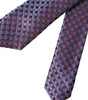 Dolce &amp; Gabbana Blue Purple Patterned Silk Adjustable Men Tie
