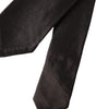 Dolce &amp; Gabbana Brown Solid 100% Silk Adjustable Tie