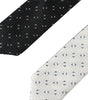 Dolce &amp; Gabbana Black White Patterned Adjustable Tie
