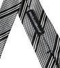 Dolce &amp; Gabbana Black White Stripes Silk Adjustable Tie