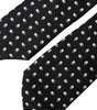 Dolce &amp; Gabbana Black Patterned 100%Silk Adjustable Tie