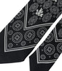 Dolce &amp; Gabbana Black Patterned 100%Silk Adjustable Tie